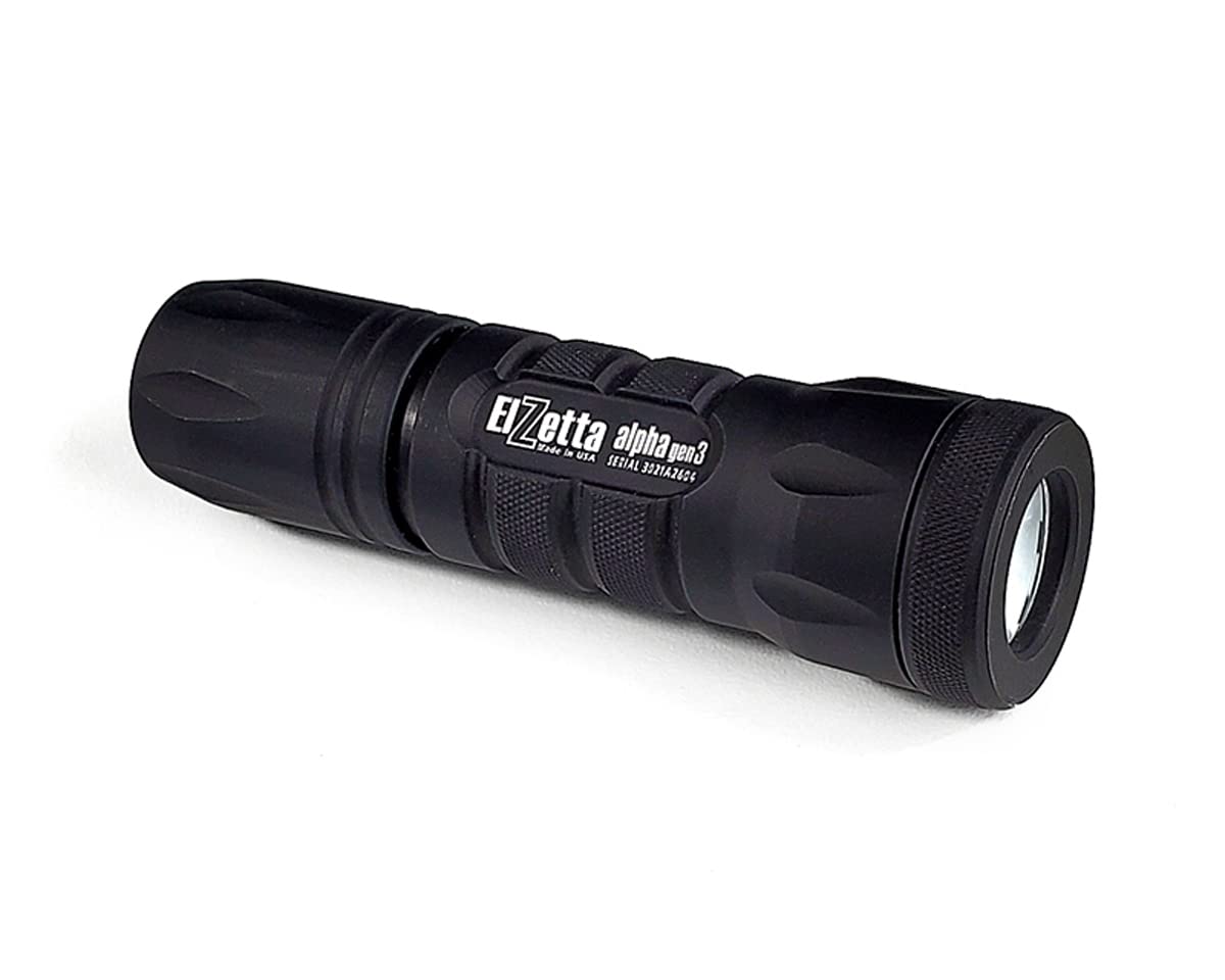 エルゼッタ アルファ Gen3 No Strobe Elzetta A113 Elzetta Model A113 Gen3, フラットベゼル, Max 800im (16340/RCR123